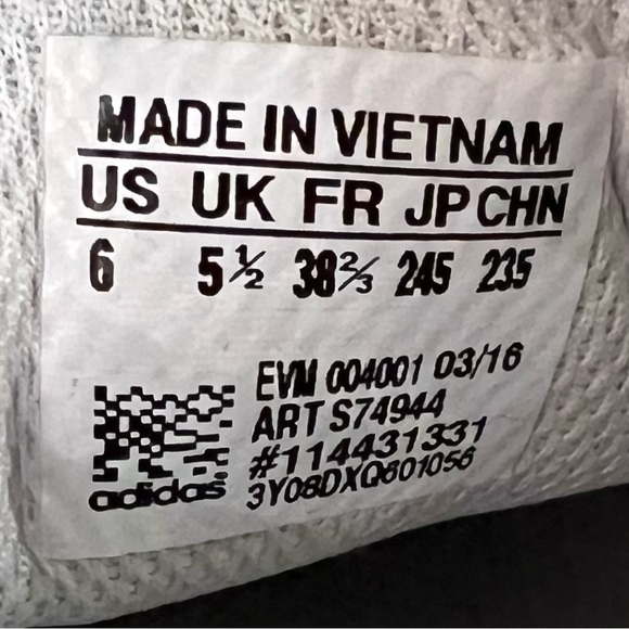 Adidas Blue and White sneakers size 38.5 european - Picture 3 of 3